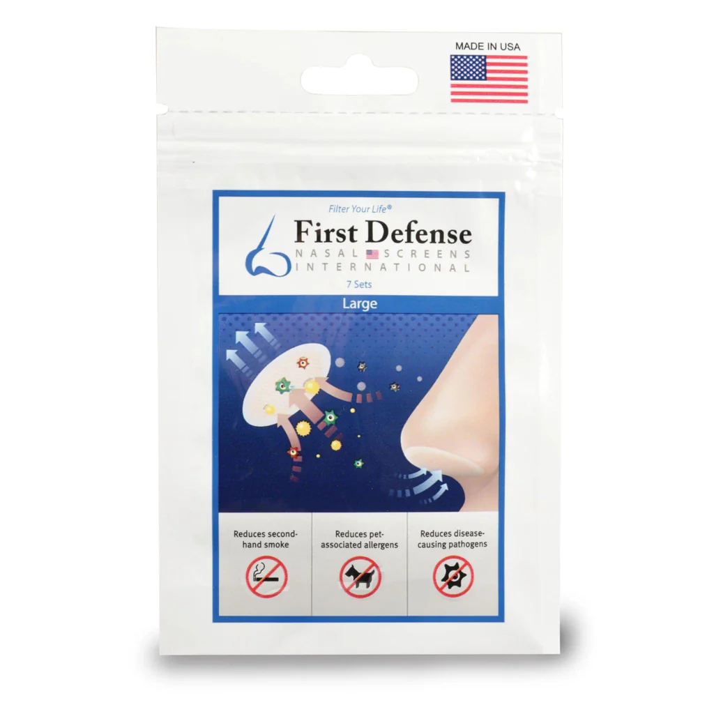 Nosní filtry - First Defense Nasal Screens - Týdení aplikace - 7ks